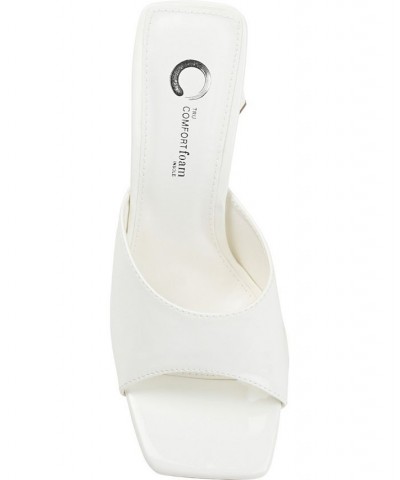 Women's Kammali Sculpted Heel Sandals White $36.30 Shoes