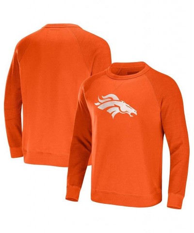 Men's NFL x Darius Rucker Collection by Orange Denver Broncos Raglan Fleece Pullover Sweatshirt $24.40 Sweatshirt