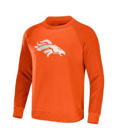 Men's NFL x Darius Rucker Collection by Orange Denver Broncos Raglan Fleece Pullover Sweatshirt $24.40 Sweatshirt