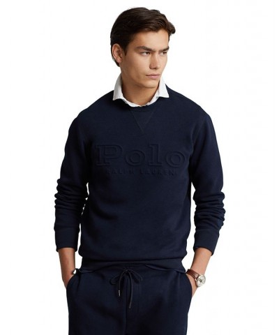 Men's Logo Double-Knit Sweatshirt Blue $38.05 Sweatshirt