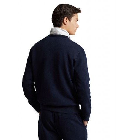 Men's Logo Double-Knit Sweatshirt Blue $38.05 Sweatshirt