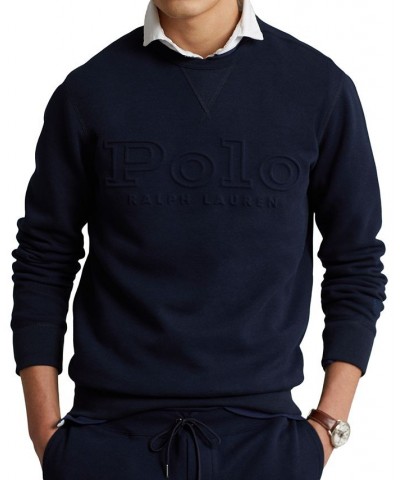 Men's Logo Double-Knit Sweatshirt Blue $38.05 Sweatshirt