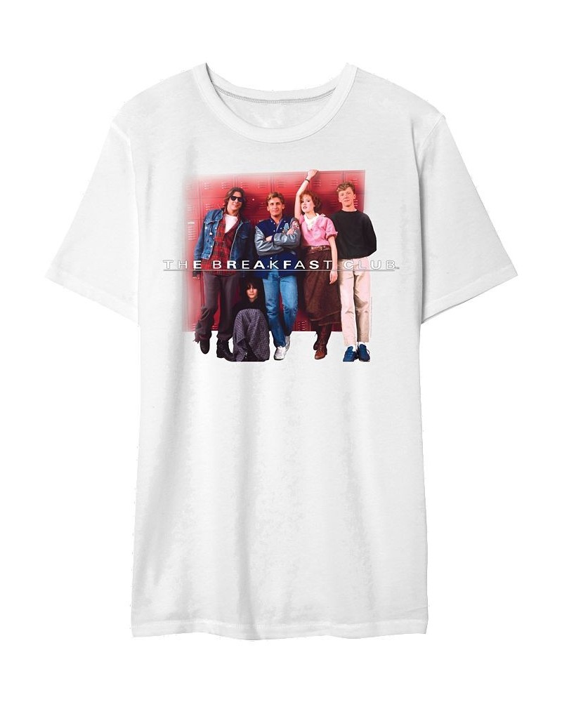 The Breakfast Club Men's Locker Silhouette Graphic Tshirt White $17.50 T-Shirts