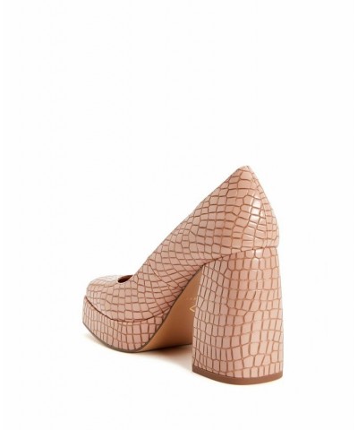 Women's The Uplift Slip-on Platform Pumps Brown $35.70 Shoes