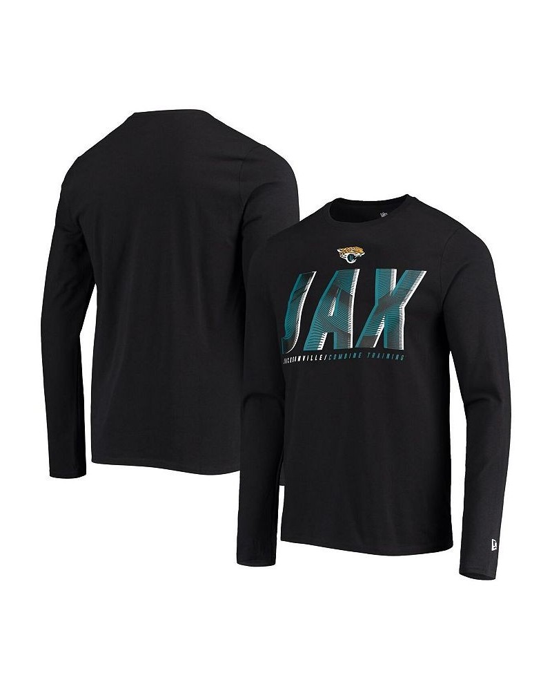 Men's Black Jacksonville Jaguars Combine Authentic Static Abbreviation Long Sleeve T-shirt $20.27 T-Shirts