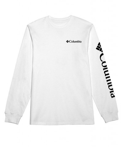 Men's Fundamentals Graphic Long Sleeve T-shirt White $13.16 T-Shirts