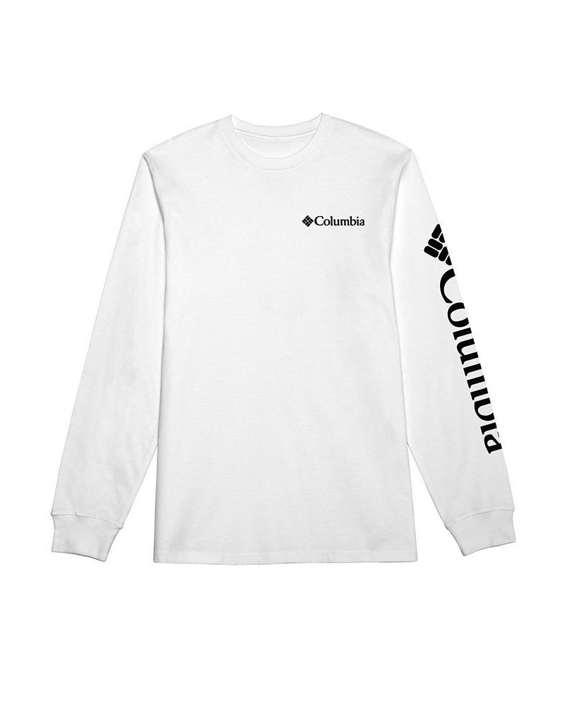 Men's Fundamentals Graphic Long Sleeve T-shirt White $13.16 T-Shirts