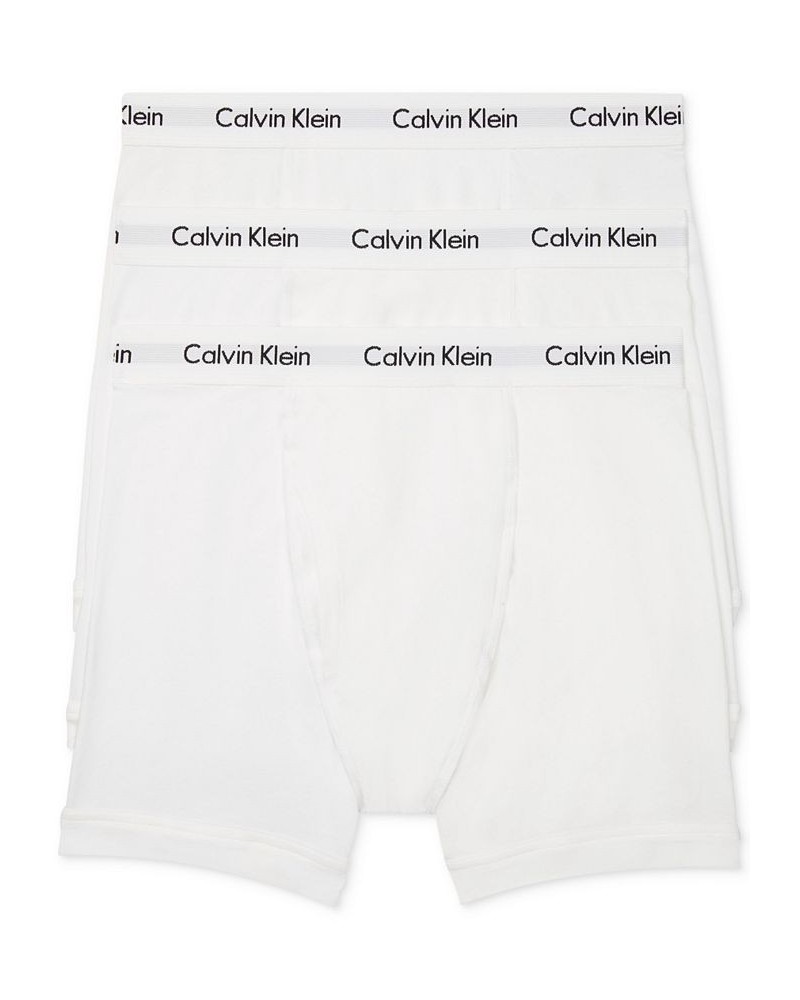 Men's 3-Pack Cotton Stretch Boxer Briefs White $17.71 Underwear