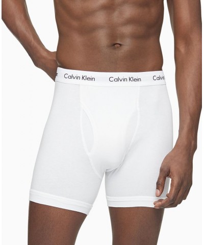 Men's 3-Pack Cotton Stretch Boxer Briefs White $17.71 Underwear