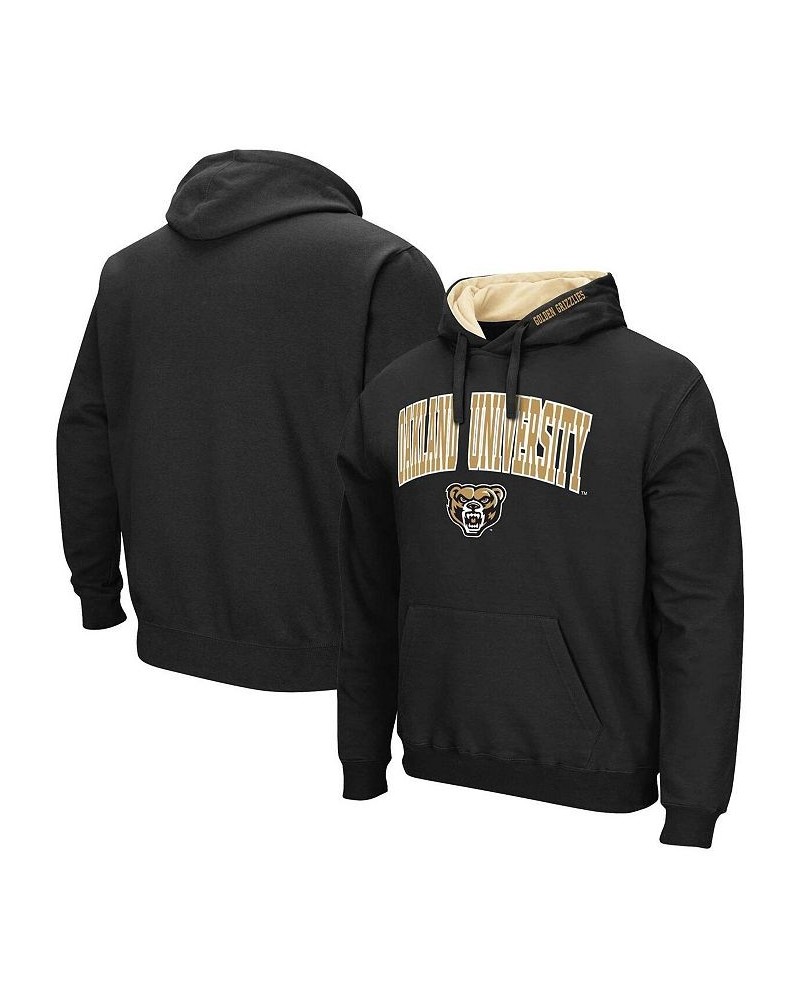 Men's Black Oakland Golden Grizzlies Arch & Logo Pullover Hoodie $29.40 Sweatshirt