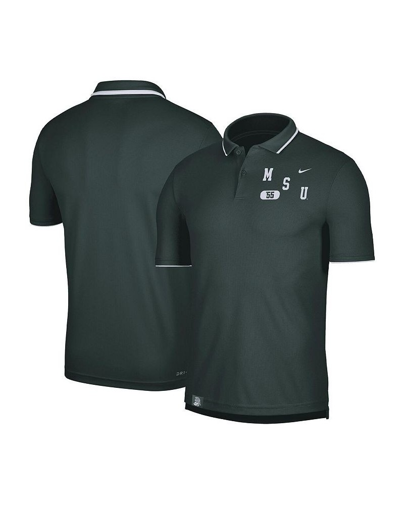 Men's Green Michigan State Spartans Wordmark Performance Polo Shirt $33.14 Polo Shirts