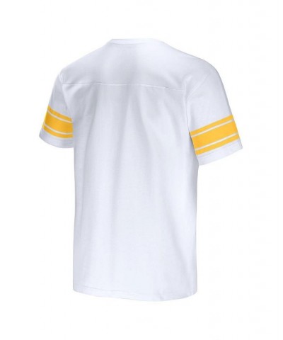 Men's NFL x Darius Rucker Collection by White Los Angeles Rams Football Striped T-shirt $24.47 T-Shirts