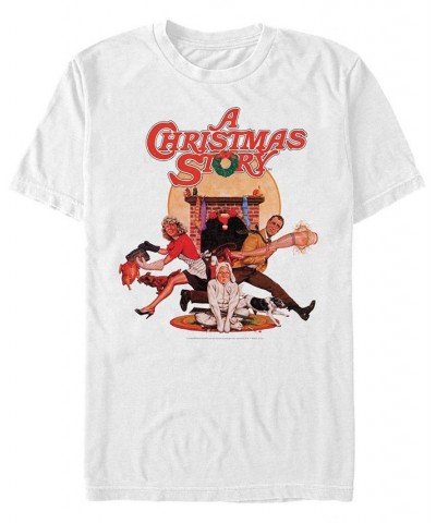 Men's Christmas Story Poster Short Sleeve T-shirt White $19.59 T-Shirts