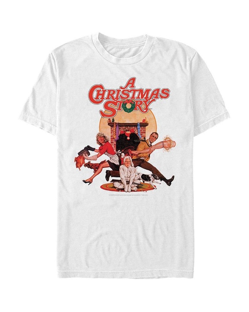 Men's Christmas Story Poster Short Sleeve T-shirt White $19.59 T-Shirts