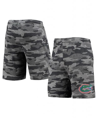 Men's Charcoal and Gray Florida Gators Camo Backup Terry Jam Lounge Shorts $26.99 Shorts