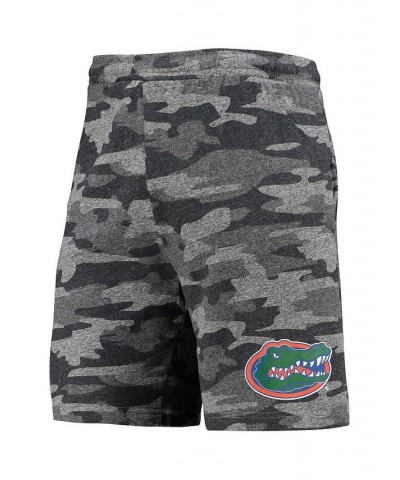 Men's Charcoal and Gray Florida Gators Camo Backup Terry Jam Lounge Shorts $26.99 Shorts