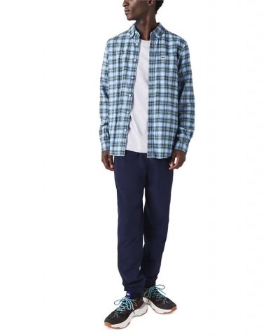 Men's Check Flannel Shirt Blue $42.68 Shirts