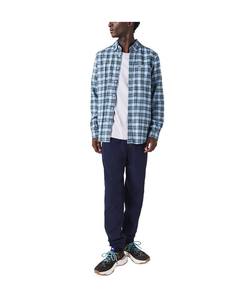 Men's Check Flannel Shirt Blue $42.68 Shirts