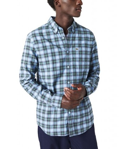 Men's Check Flannel Shirt Blue $42.68 Shirts