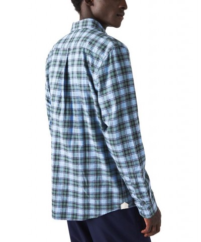 Men's Check Flannel Shirt Blue $42.68 Shirts