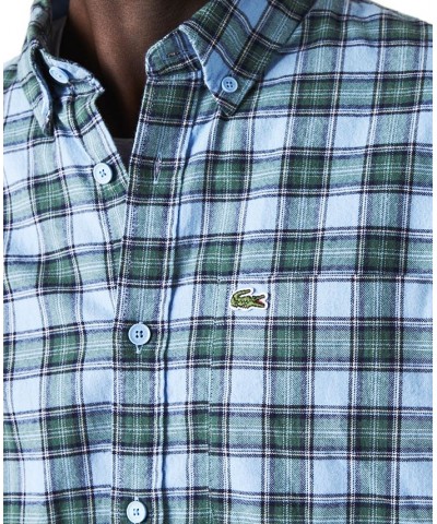 Men's Check Flannel Shirt Blue $42.68 Shirts