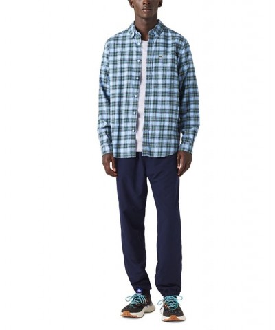 Men's Check Flannel Shirt Blue $42.68 Shirts