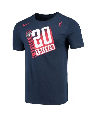 Men's Kristi Toliver Navy Washington Mystics Distressed Player T-shirt $19.80 T-Shirts