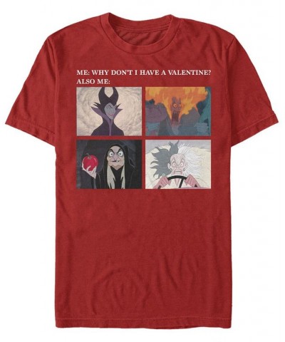 Men's Valentine Meme Short Sleeve Crew T-shirt Red $15.75 T-Shirts