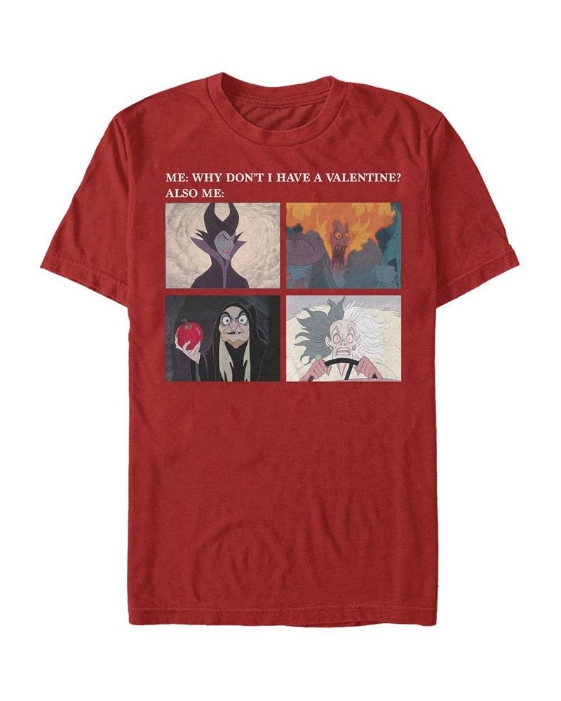 Men's Valentine Meme Short Sleeve Crew T-shirt Red $15.75 T-Shirts