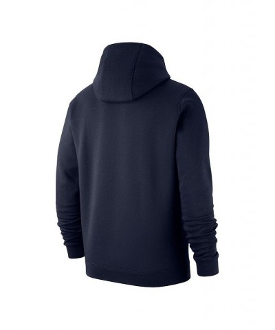 Men's Navy France National Team Lockup Club Pullover Hoodie $34.40 Sweatshirt