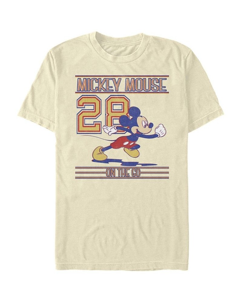 Men's Mickey Since 28 Short Sleeve Crew T-shirt Tan/Beige $18.89 T-Shirts