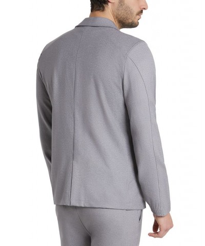 Men's Invisible Zip Pocket Blazer Gray $89.30 Blazers