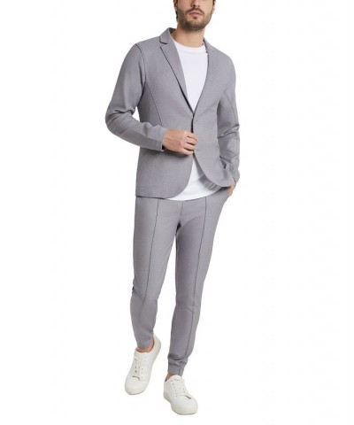 Men's Invisible Zip Pocket Blazer Gray $89.30 Blazers