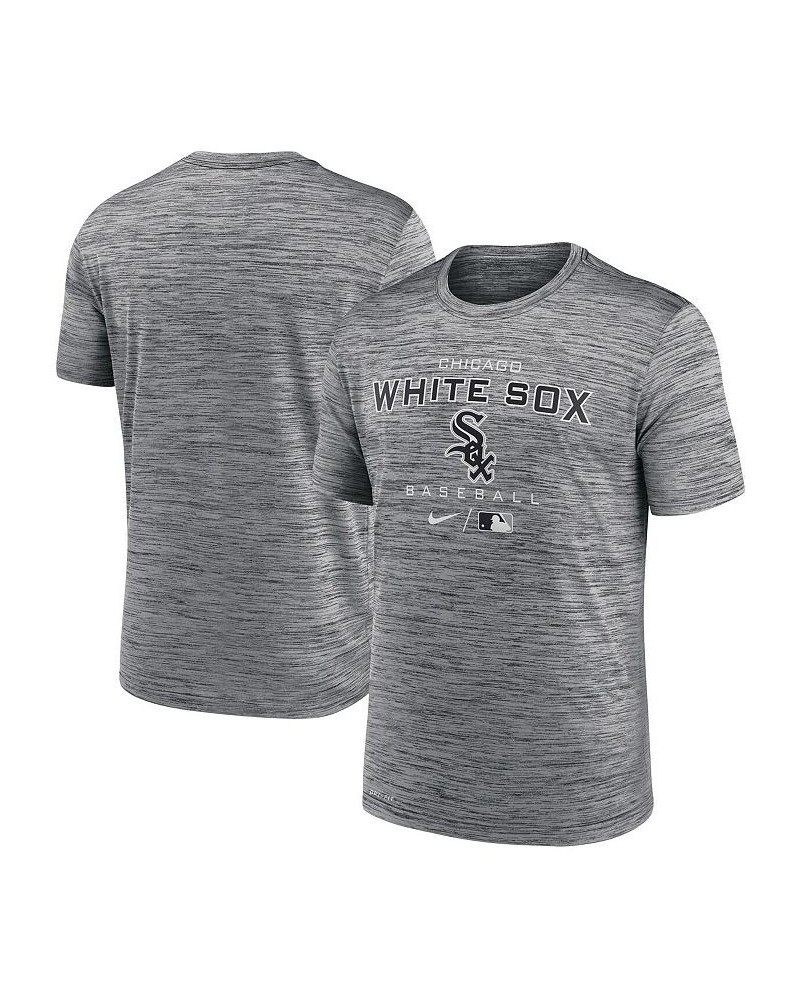 Men's Anthracite Chicago White SOX Authentic Collection Velocity Practice Space-Dye Performance T-shirt $18.00 T-Shirts