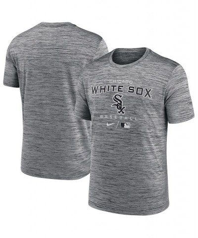 Men's Anthracite Chicago White SOX Authentic Collection Velocity Practice Space-Dye Performance T-shirt $18.00 T-Shirts