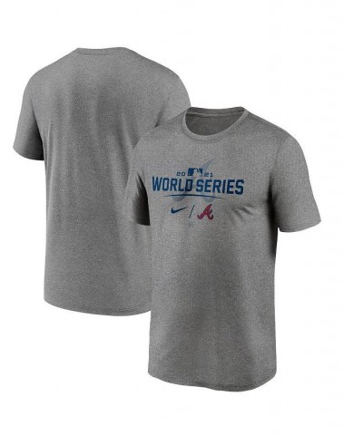 Men's Gray Atlanta Braves 2021 World Series Bound Authentic Collection Dugout T-shirt $17.60 T-Shirts