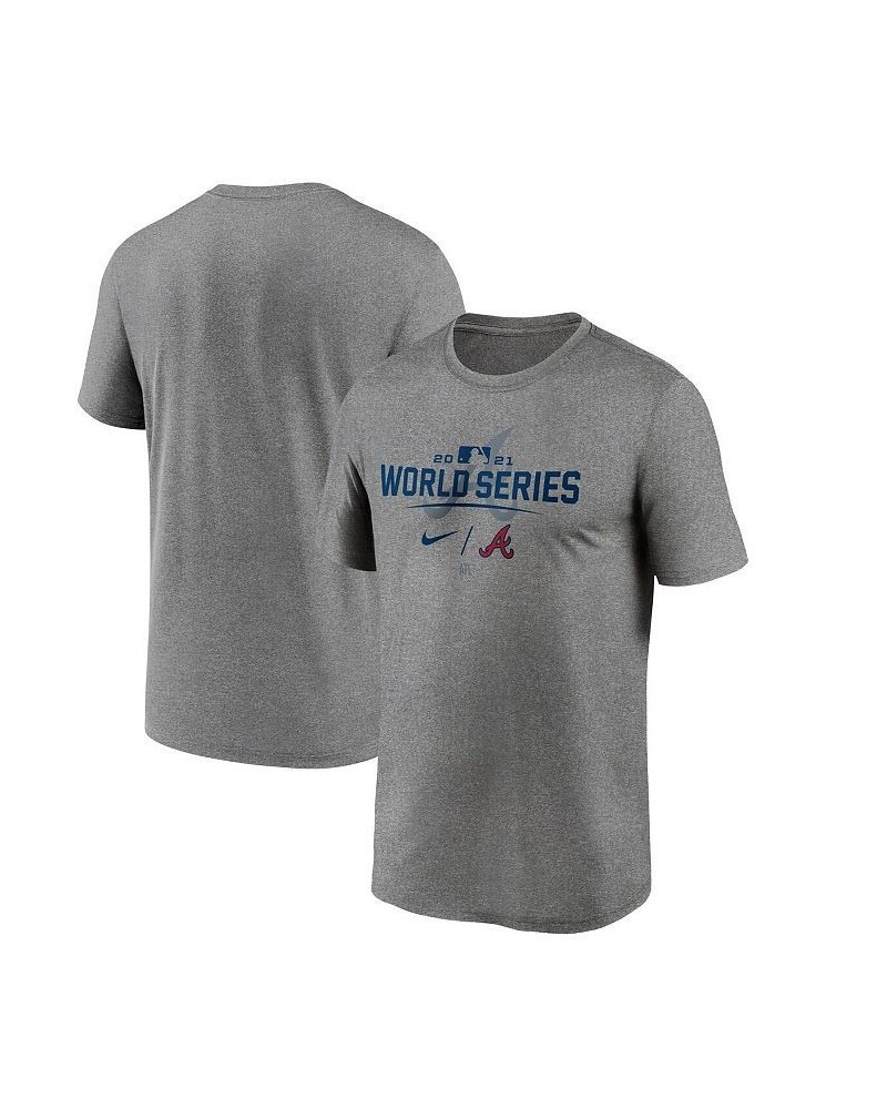 Men's Gray Atlanta Braves 2021 World Series Bound Authentic Collection Dugout T-shirt $17.60 T-Shirts