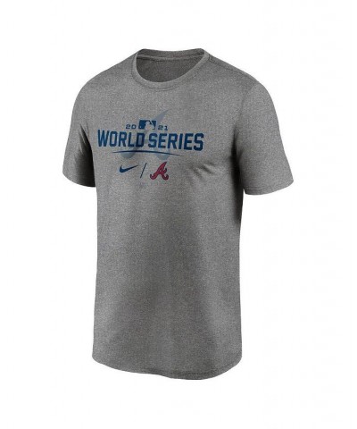 Men's Gray Atlanta Braves 2021 World Series Bound Authentic Collection Dugout T-shirt $17.60 T-Shirts