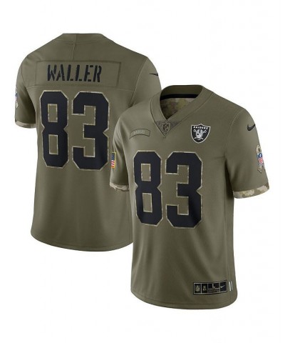 Men's Darren Waller Olive Las Vegas Raiders 2022 Salute To Service Limited Jersey $62.35 Jersey