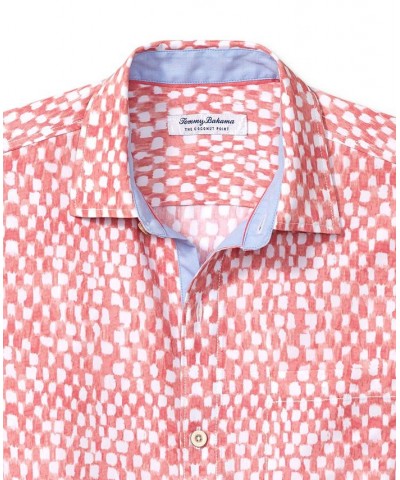 Men's Coconut Point Sandbar Shirt Pink $57.96 Shirts