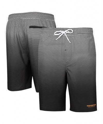 Men's Black Washington Football Team Ocean Swim Trunks $27.00 Swimsuits