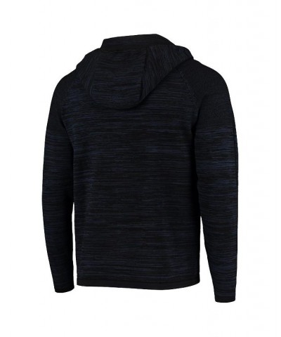 Men's Black and Heathered Navy Chicago Cubs Insignia Genesis Slub Raglan Full-Zip Hoodie $73.60 Sweatshirt