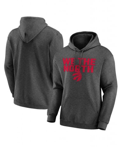 Men's Heathered Charcoal Toronto Raptors Victory Earned Pullover Hoodie $16.80 Sweatshirt