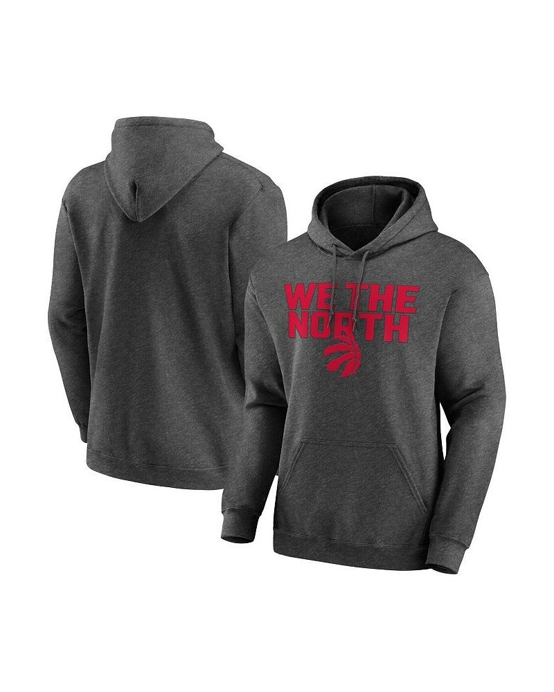 Men's Heathered Charcoal Toronto Raptors Victory Earned Pullover Hoodie $16.80 Sweatshirt