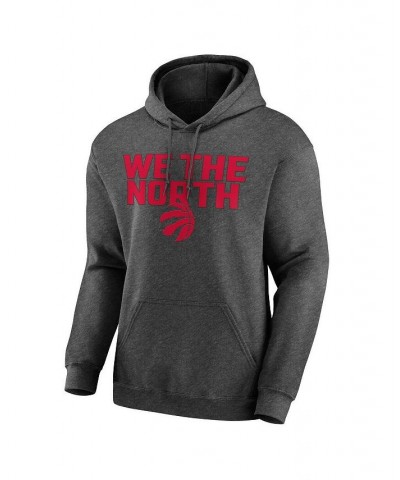 Men's Heathered Charcoal Toronto Raptors Victory Earned Pullover Hoodie $16.80 Sweatshirt