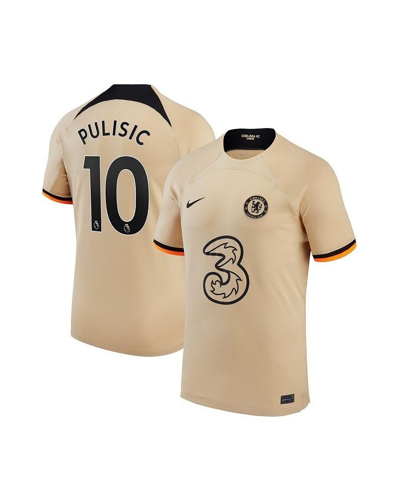 Men's Christian Pulisic Gold Chelsea 2022/23 Third Replica Player Jersey $35.31 Jersey