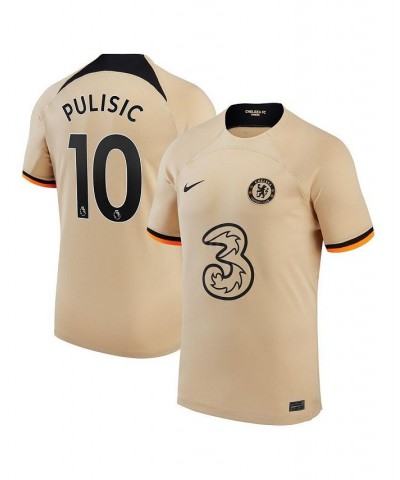 Men's Christian Pulisic Gold Chelsea 2022/23 Third Replica Player Jersey $35.31 Jersey