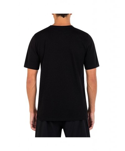 Men's Everyday Explore Sun Flower Short Sleeves T-shirt Black $14.40 T-Shirts