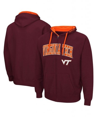 Men's Maroon Virginia Tech Hokies Big and Tall Full-Zip Hoodie $32.90 Sweatshirt