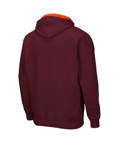 Men's Maroon Virginia Tech Hokies Big and Tall Full-Zip Hoodie $32.90 Sweatshirt